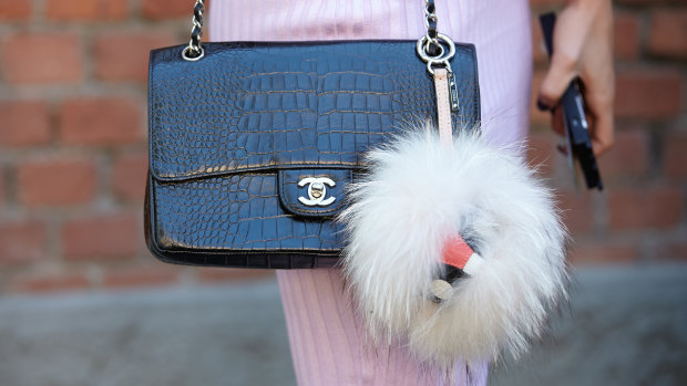 Chanel lizard cheap skin bag