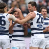 Dangerfield injured as Cats hold off Crows