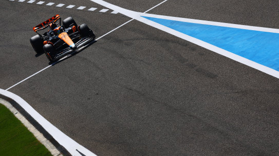 Piastri logs some laps in his McLaren.