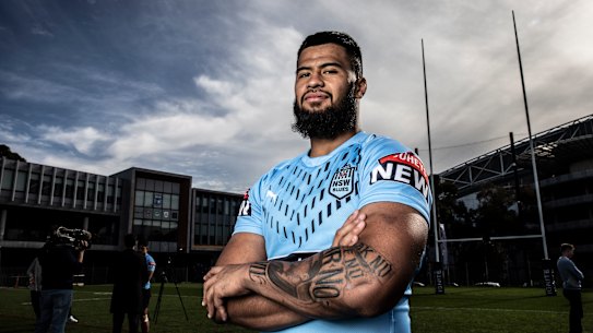 NSW and Brisbane enforcer Payne Haas has had plenty on his plate of late.