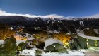 Snowfall at Thredbo Resort over the weekend. 