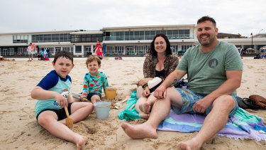 Aimee and Mitchell Dean enjoy a long-awaited holiday with their two sons Toby, 6 and Jack, 4. 