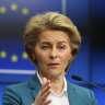 Concerned: European Commission President Ursula von der Leyen.