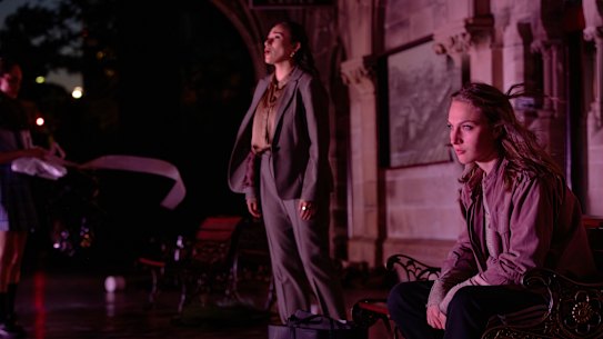 Anastasia Gall and Sophie Mohler in Track Works.