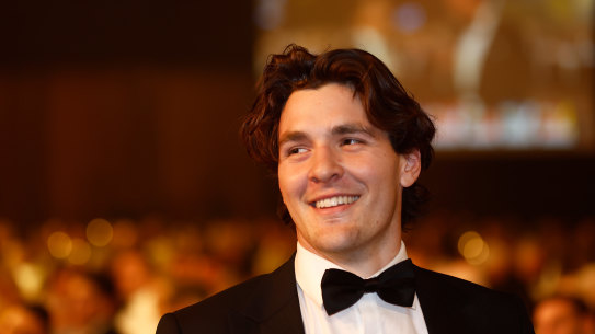 Sydney star Errol Gulden at the Bronlow Medal count last year.