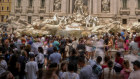 Crowds at the Trevi Fountain in Rome last month.