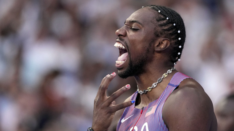 Five thousandths of a second in it: Noah Lyles stuns in 100m Olympics final