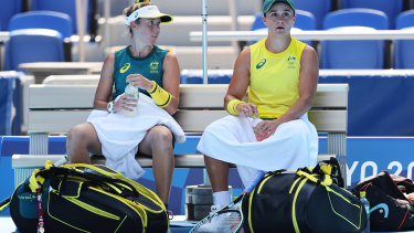 Storm Sanders and Ash Barty
