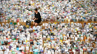 Some of the tens of thousands of cards sent to Captain Moore for his 100th birthday. 