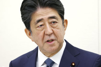 Former Japanese prime minister Shinzo Abe.