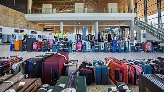 O sistema automatizado de bagagem foi posto à prova na quinta-feira, quando 1.800 malas foram utilizadas em um teste.