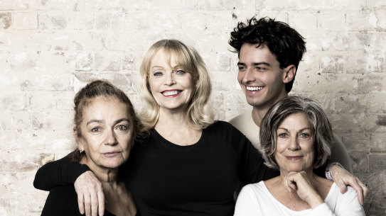 The cast of Belvoir Street Theatre’s The Weekend: Melita Jurisic, Belinda Giblin, Roman Delo and Toni Scanlan.