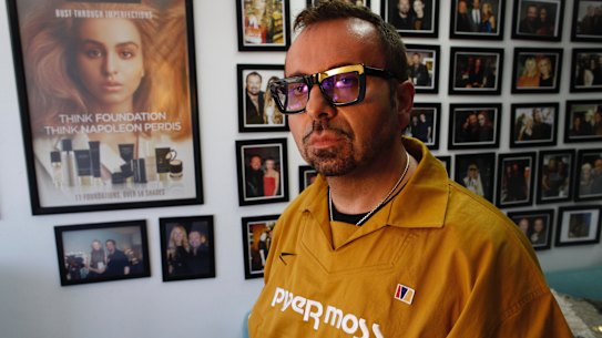 Down but not defeated: Napoleon Perdis.