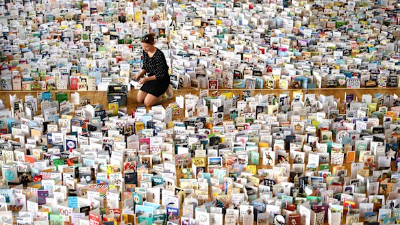 Some of the tens of thousands of cards sent to Captain Moore for his 100th birthday. 