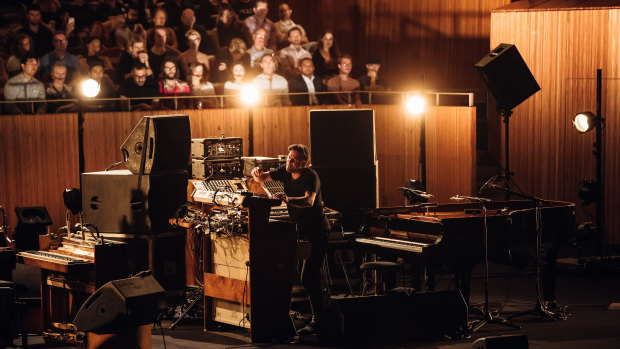 The studio versions are only ever templates for Frahm live.