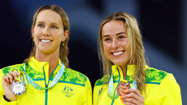Emma McKeon and Brianna Throssell claimed medals for Australia.