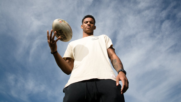 Dragons debutant Jason Saab is one of the tallest players in the NRL.