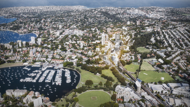 Towers up to 89 metres high could be built in Edgecliff under a draft strategy prepared by Woollahra Municipal Council.