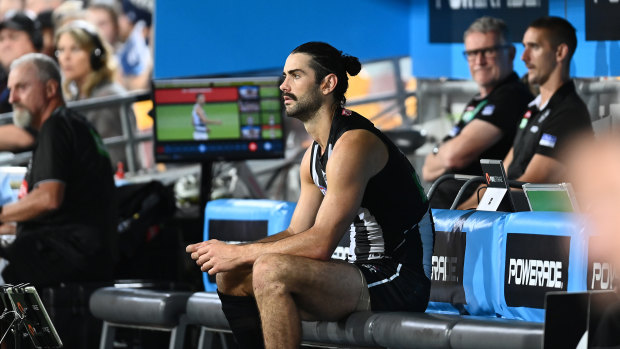Injured or just out of sorts? Brodie Grundy wasn't at his best in 2020.