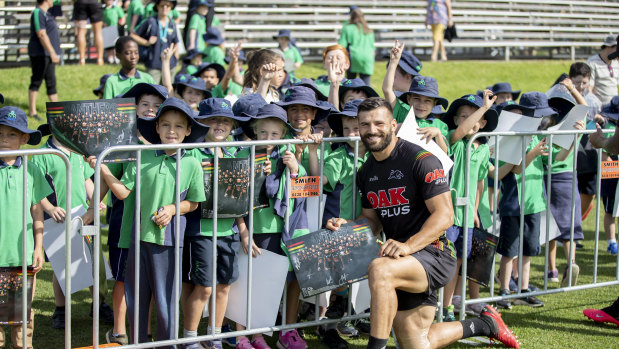 Penrith's Josh Mansour was a crowd favourite on Friday.