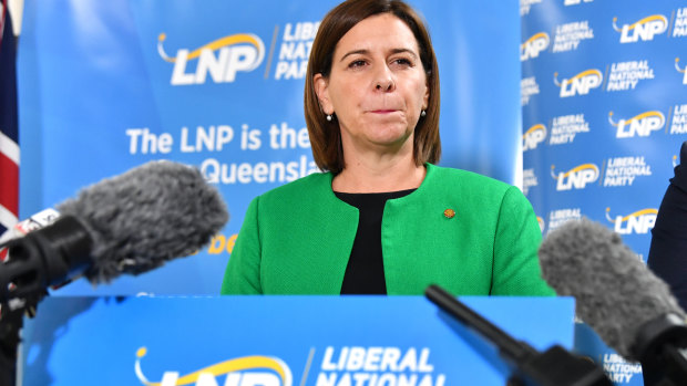 Queensland LNP leader Deb Frecklington has stayed at the top despite the old boys' network.