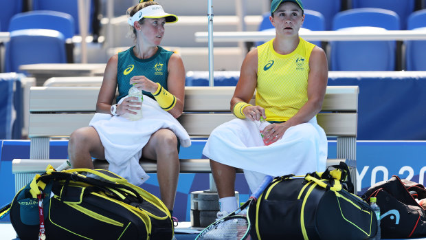 Storm Sanders and Ash Barty