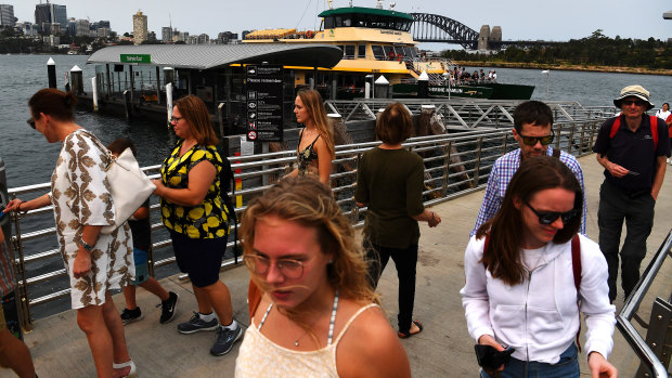 Patronage on ferries has plummeted by two-thirds in the past 12 months, according to Opal data.