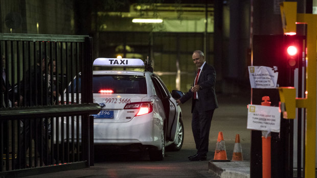 Outgoing NAB chairman Ken Henry had difficulty leaving the ABC's Ultimo headquarters on Friday.