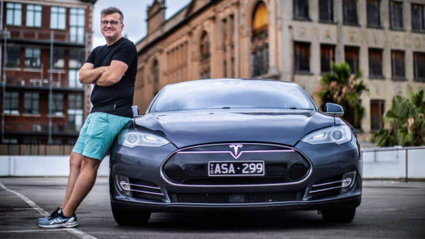Mathew McCrum bought one of the first batch of Teslas in Australia.