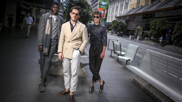 Christian Kimber (centre, with models in his designs) is the 2019 National Designer Award winner.