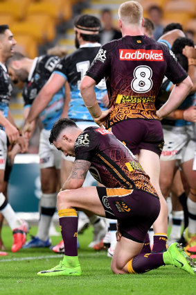 Darius Boyd comes to grips with another defeat.