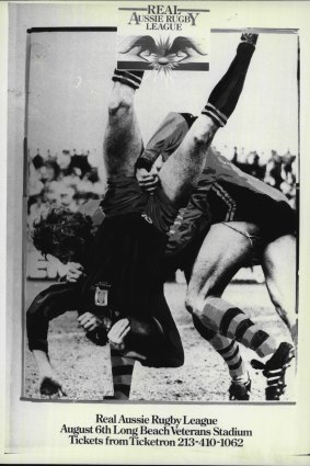 A spear tackle was used to promote rugby league to Americans in 1987.