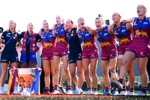 After losing last year’s AFLW grand final, the Brisbane Lions were determined not to let the 2023 decider slip. 