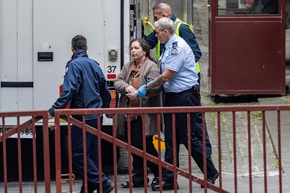 Erin Patterson arrives at court on Monday.