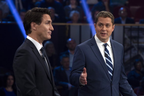 Conservative leader Andrew Scheer called Liberal leader and Canadian PM Justin Trudeau a fraud on multiple occasions during the debate.