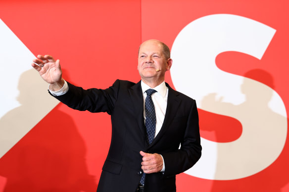Olaf Scholz has sought to claim a mandate following the election.