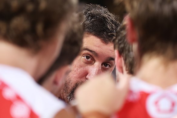 Under scrutiny: Swans coach Dean Cox.