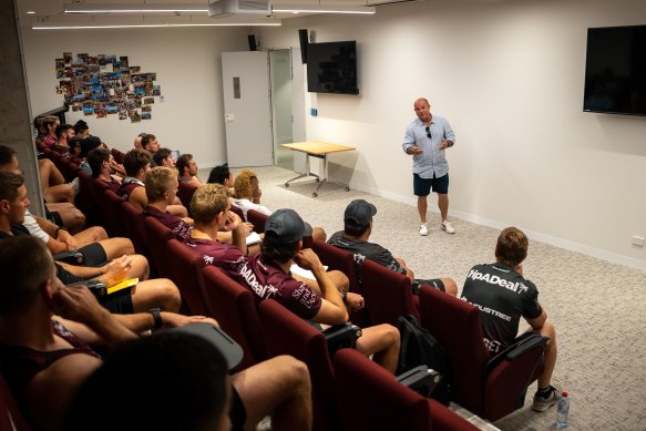 Craig Field told Manly players about  gambling and life in prison.