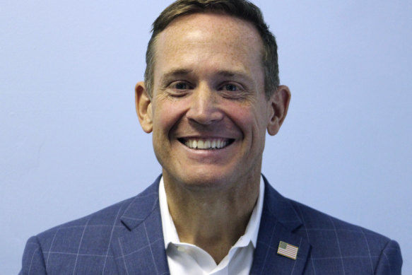 Representative Ted Budd: accused of being too easy on Putin. 