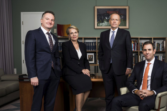 Chris Bowen, Tanya Plibersek, possibly Bill Shorten, and Jim Chalmers would be among the leading contenders for the Labor leadership if Anthony Albanese were to lose the May election and resign the party to another term in opposition.