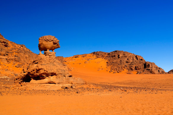 Tassili N’Ajjer National Park has a surreal Star Wars-like landscape.