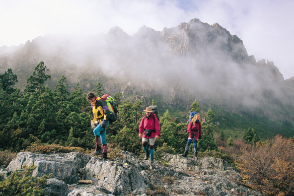 The four-day trail is prone to some steep and rocky turns.