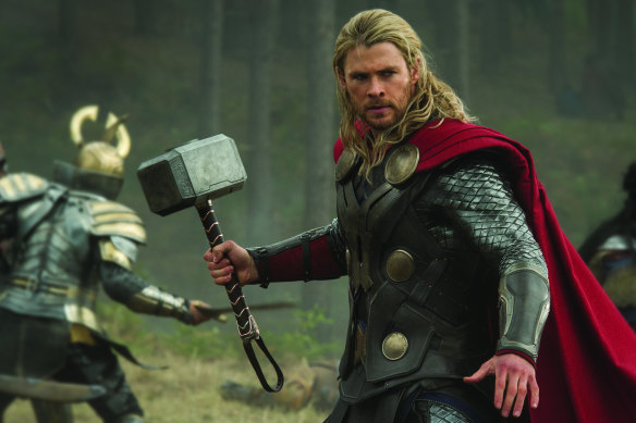 Chris Hemsworth in Thor: Love and Thunder .