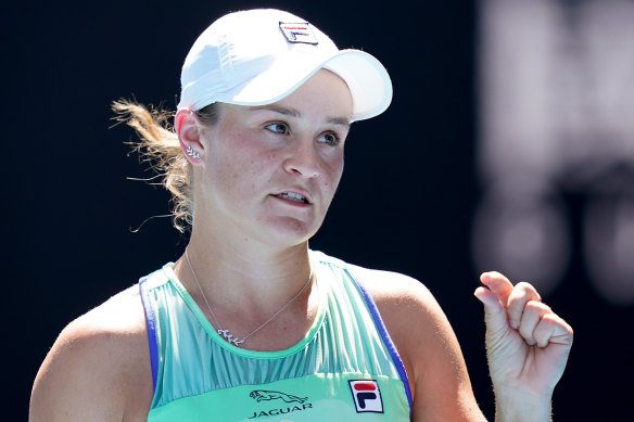 So close: Ashleigh Barty is out of the Australian Open.