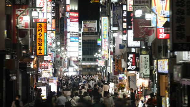 The Kabukicho area, Tokyo’s entertainment district. The city is under a fourth state of emergency, which requires restaurants and bars to close early and not serve alcohol through the 2020 Summer Olympics, which start on July 23.