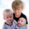 Dean, 6, Jaxson, 3, and Willow Heasman, five months, were farewelled at their funeral after being killed in a house fire allegedly lit by their father.
