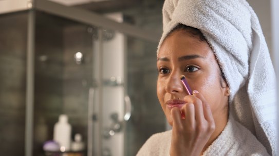 Blending is the cornerstone of great concealer coverage. Using a brush, blending sponge or your fingers, work in small, circular motions.
