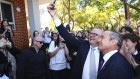 Prime Minister Anthony Albanese and WA Premier Roger Cook at Mt Lawley Senior High School in Perth on Tuesday.