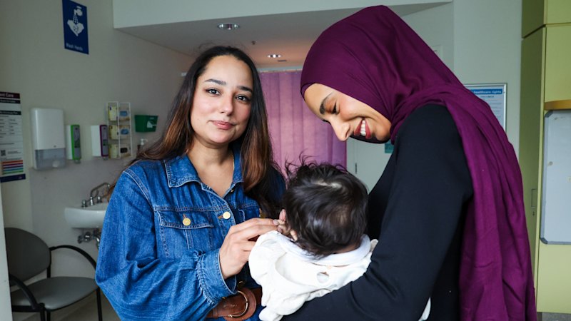 With Amar by her side, Hamna found a safe place to have her baby