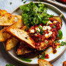 Mediterranean baked eggplant.